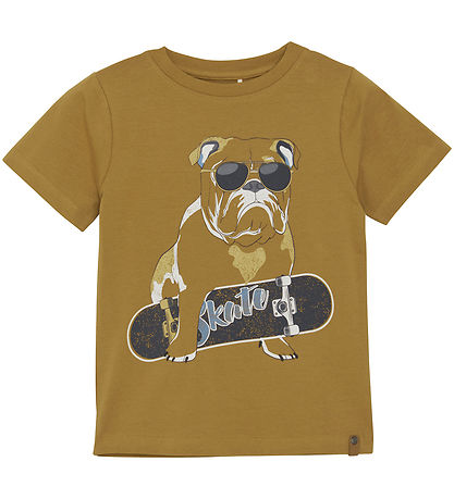 Minymo T-shirt - Dijon m. Bulldog Minymo T-shirt - Dijon m. Bulldog