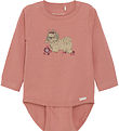 Minymo Body l/æ - Dusty Rose m. Hund Minymo Body l/æ - Dusty Rose m. Hund