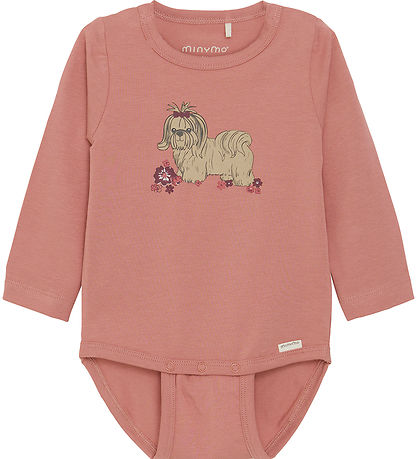 Minymo Body l/æ - Dusty Rose m. Hund Minymo Body l/æ - Dusty Rose m. Hund