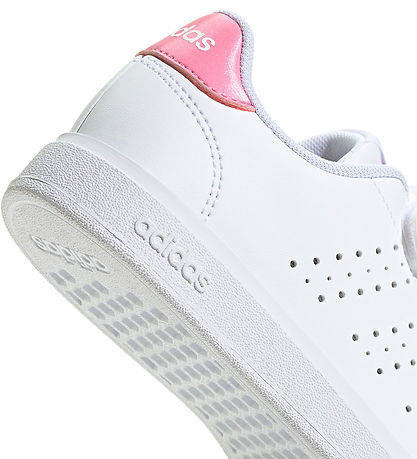 adidas Performance Sko - Advantage Base 2.0 CF C - Hvid/Pink adidas Performance Sko - Advantage Base 2.0 CF C - Hvid/Pink