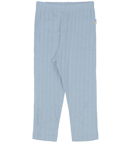 Joha Leggings - Wol/Zijde - Dusty Blauw