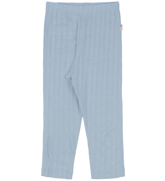 Joha Leggings - Uld/Silke - Støvet Blå