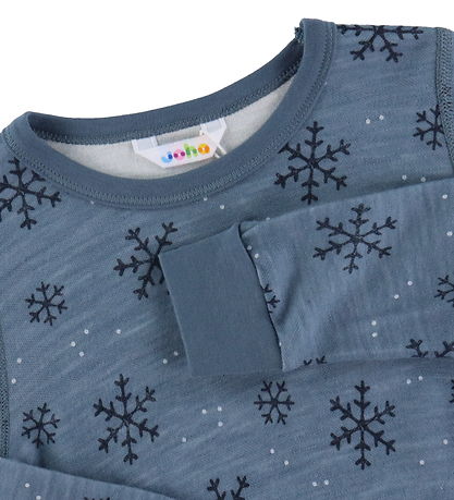 Joha Bluse - Uld/Bambus - Blå