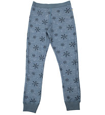Joha Leggings - Uld/Bambus - Blå Joha Leggings - Uld/Bambus - Blå