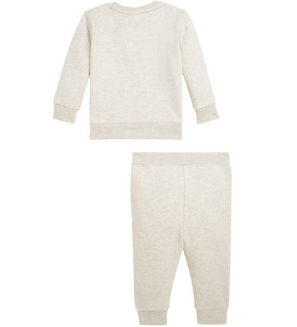 Polo Ralph Lauren Sweatsæt - Gråmeleret m. Bamse
