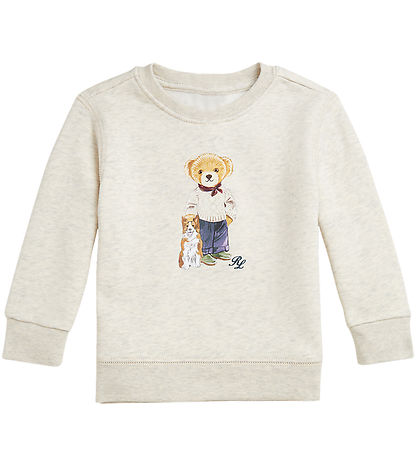 Polo Ralph Lauren Sweatsæt - Gråmeleret m. Bamse