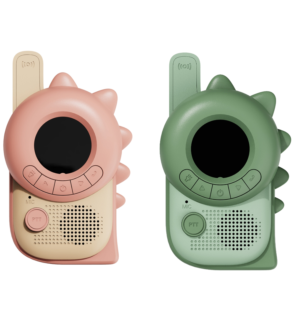 The Zoofamily Walkie Talkies - Dino Pink/Dino Grün - The Zoofamily - One Size - Kuscheltiere