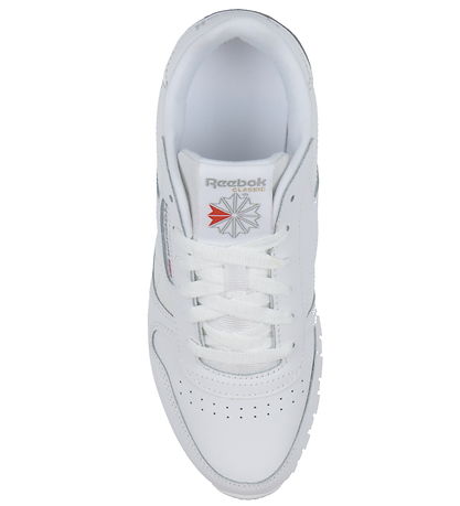 Reebok Sko - CL LTHR - Running - Hvid/Grå