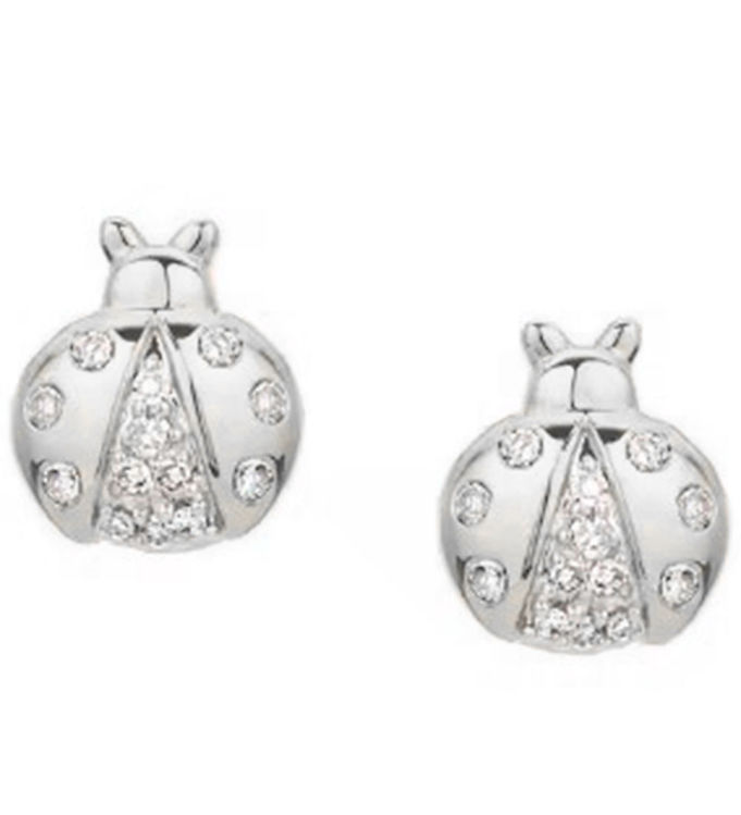 MillaVanilla Øreringe - Mariehøne - Sølv