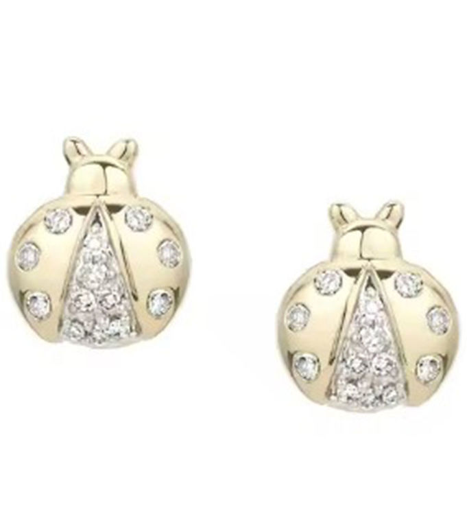 MillaVanilla Øreringe - Mariehøne - Guld