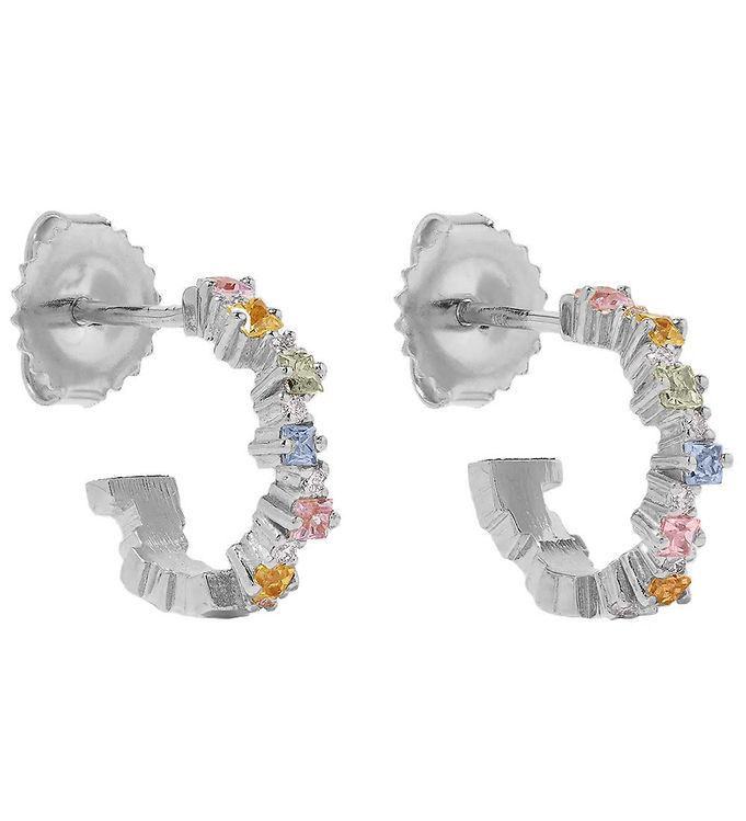 MillaVanilla Øreringe - Pastel/ Sølv