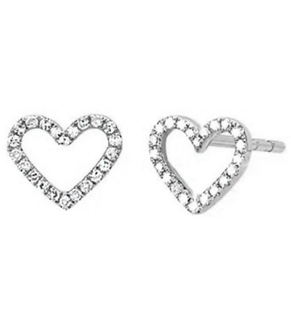 MillaVanilla Øreringe - Hjerte - Sølv MillaVanilla Øreringe - Hjerte - Sølv