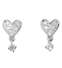 MillaVanilla Øreringe - Hjerte - Sølv