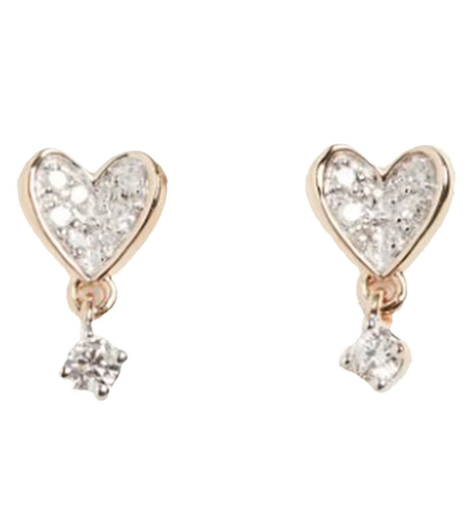 MillaVanilla Øreringe - Hjerte - Guld