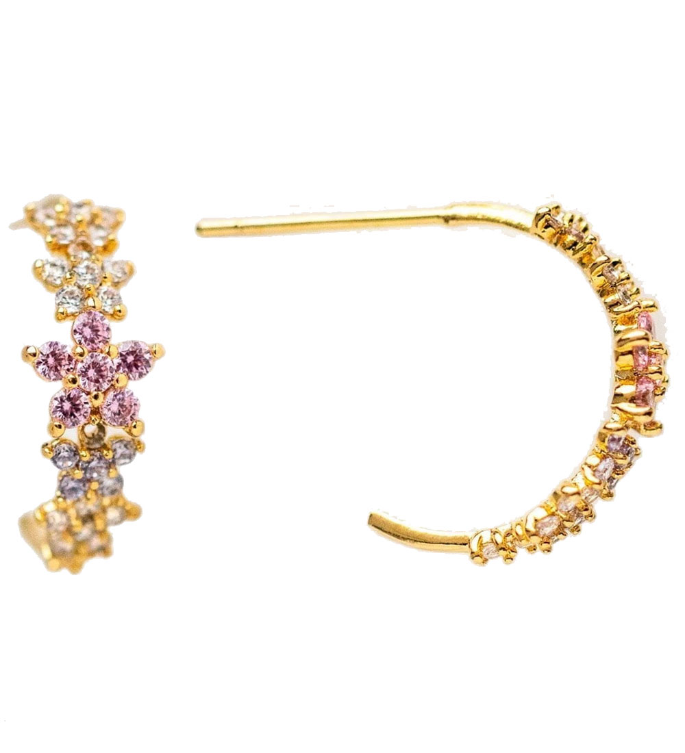 MillaVanilla Ohrringe - Blumen - Pastel/Gold - MillaVanilla - One Size - Schmuck