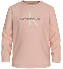 Calvin Klein Bluse - Monogram - Meringue Blush Calvin Klein Bluse - Monogram - Meringue Blush