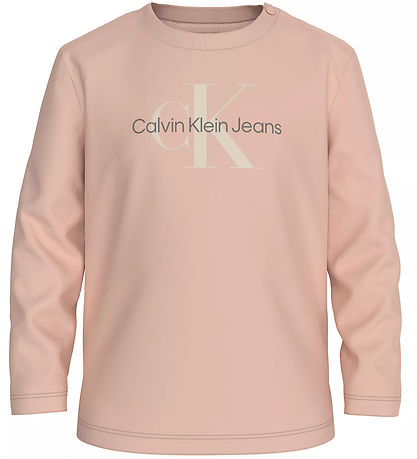 Calvin Klein Bluse - Monogram - Meringue Blush Calvin Klein Bluse - Monogram - Meringue Blush