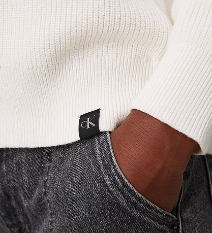 Calvin Klein Bluse - Strik - Hvid