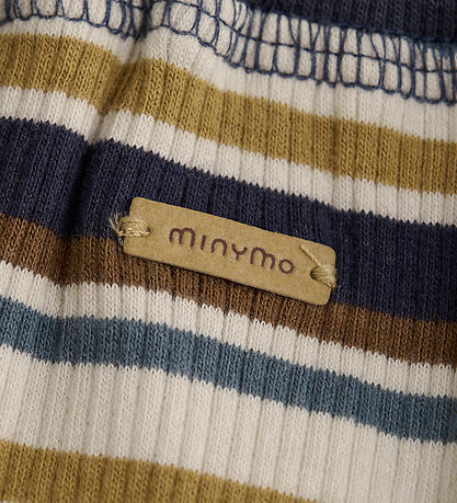 Minymo Bukser - Rib - Parisian Night m. Striber