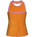 Mala Frotte Top - Orange m. Lyserød