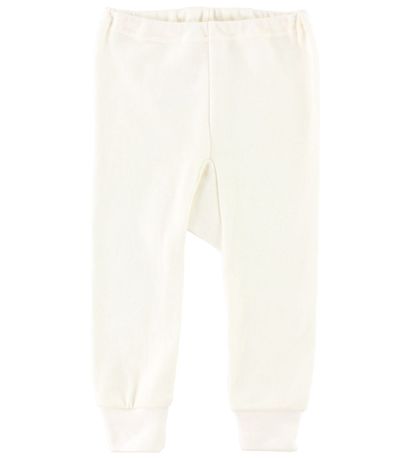 Joha Leggings - Uld/Bomuld - Råhvid