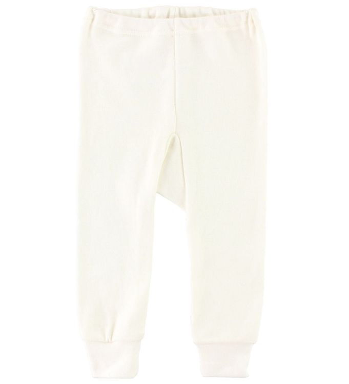 Joha Leggings - Uld/Bomuld - Råhvid