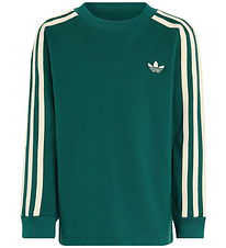 adidas Originals Bluse - 3 Stripe LS - CGREEN