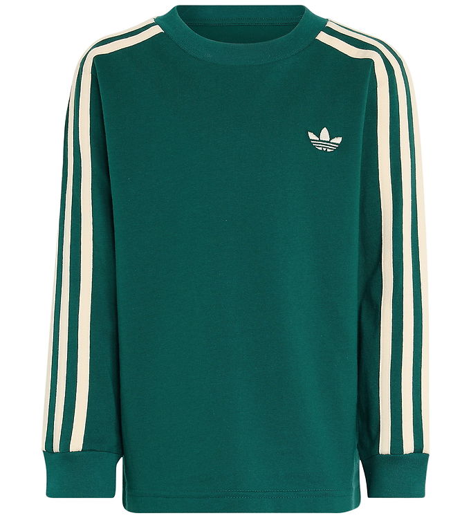 adidas Originals Bluse - 3 Stripe LS - CGREEN
