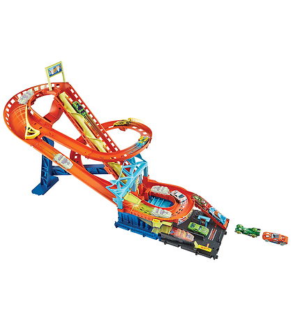 Hot Wheels Bilbane - City Roller Coaster Rally m. 5 Biler