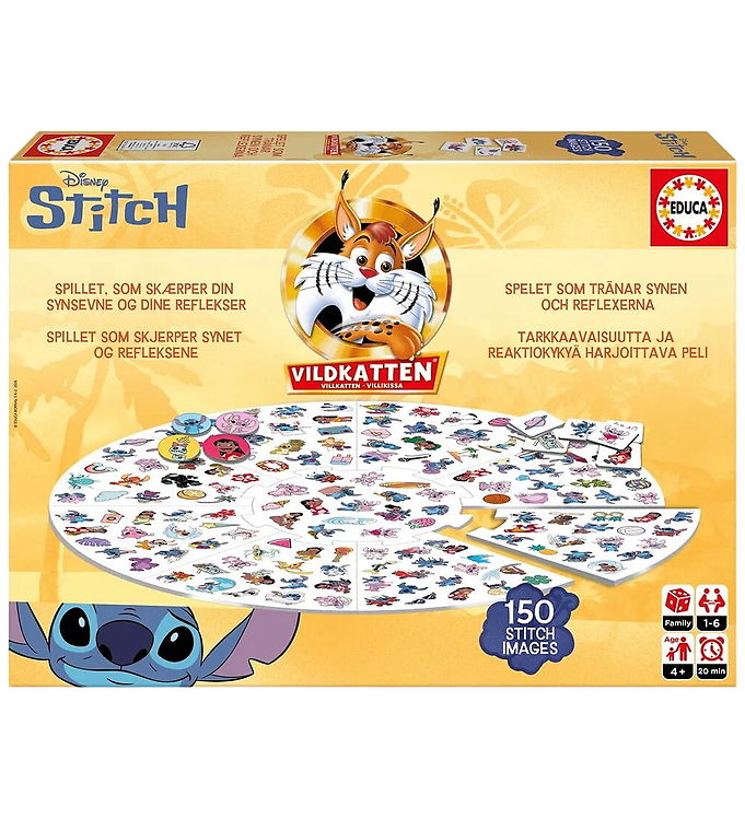 Educa Brädspel - Vildkatten Stitch