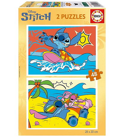 Educa Puslespil - 2x48 Brikker - Stitch