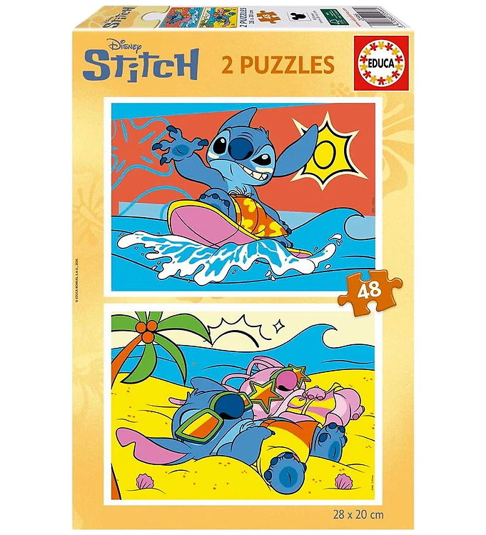 Educa Puslespil - 2x48 Brikker - Stitch