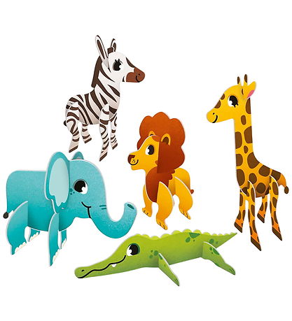 Educa 3D Puslespil - 19 Brikker/5 Figurer - My First - Jungle