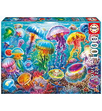 Educa Jigsaw Puzzle - 1000 Bricks - Jellyfish