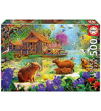 Educa Puslespil - 500 Brikker - Capybara Village
