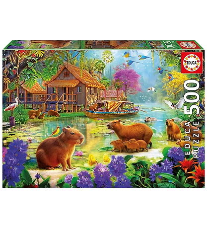 Educa Puslespil - 500 Brikker - Capybara Village