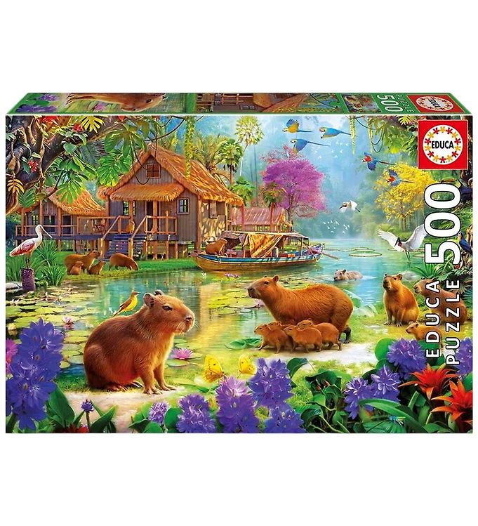 Educa Puslespil - 500 Brikker - Capybara Village