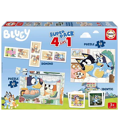 Educa Superpakke - 4-i-1 - Bluey