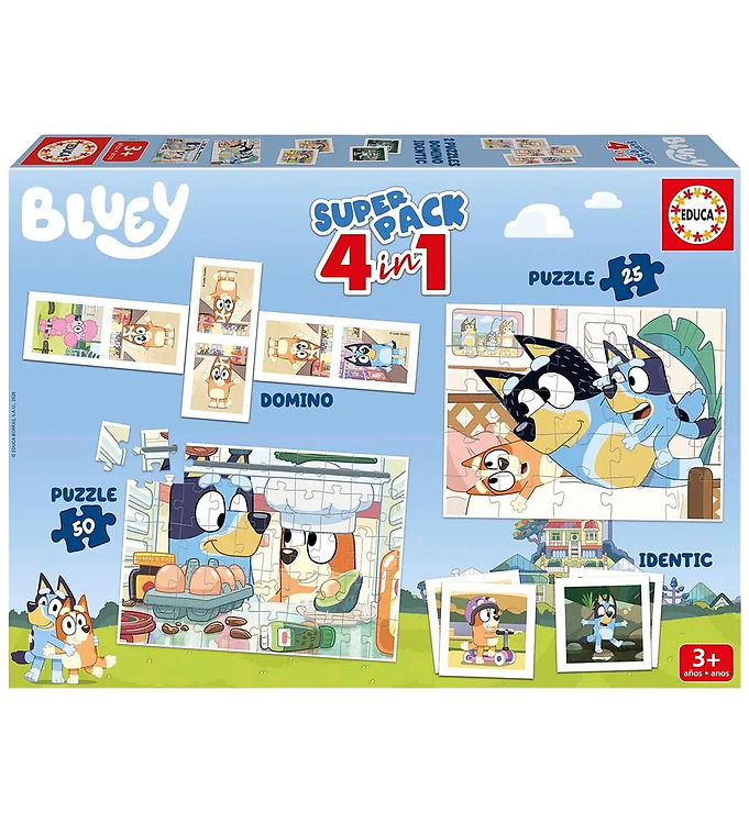 Educa Superpakke - 4-i-1 - Bluey