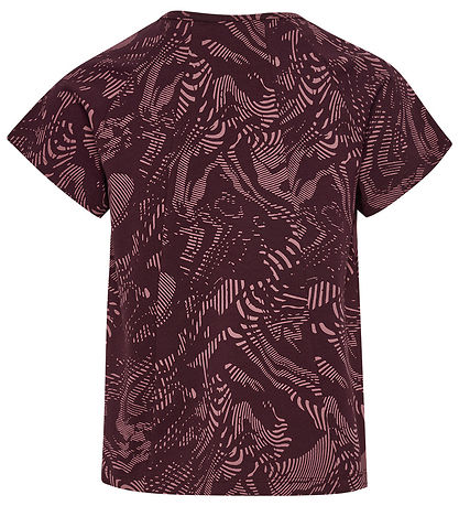 Hummel T-shirt - HmlJR - AOP - A-Shaped - Winetasting