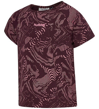 Hummel T-shirt - HmlJR - AOP - A-Shaped - Winetasting