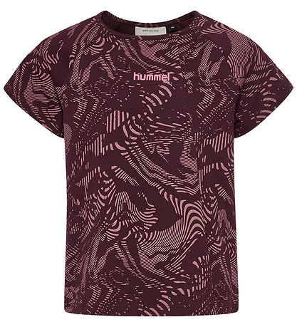 Hummel T-shirt - HmlJR - AOP - A-Shaped - Winetasting