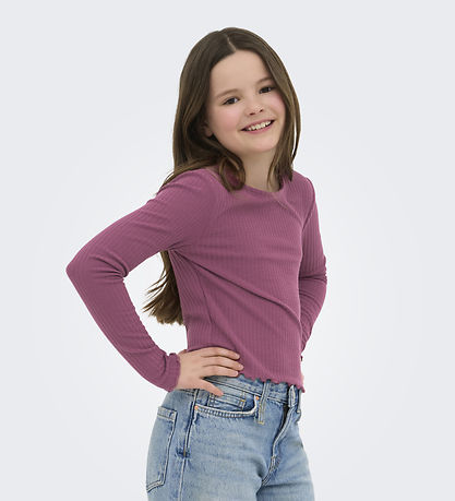 Kids Only Bluse - Rib - KogNella - Noos - Grape Nectar