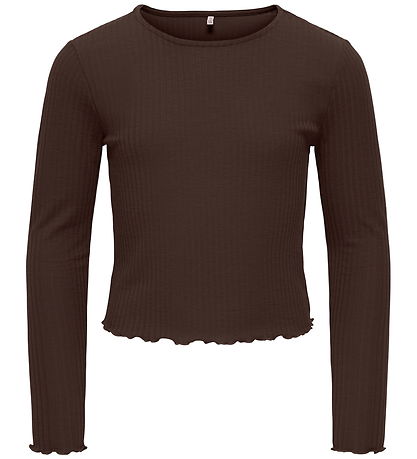 Kids Only Bluse - Rib - KogNella - Noos - Coffee Bean