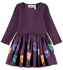 Molo Kjole - Rib - Candi - Berry Hearts