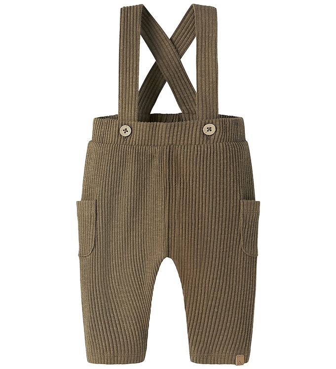 Lil Atelier Bukser m. Seler - Rib - NbmRajo - Loose - Kangaroo