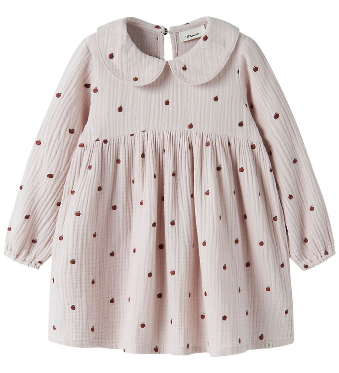 Lil Atelier Kjole - Loose - NmfKamma - Hushed Violet m. Æbler