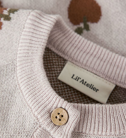Lil Ayelier Cardigan - Strik - Noos - NbfLulio - Hushed Violet