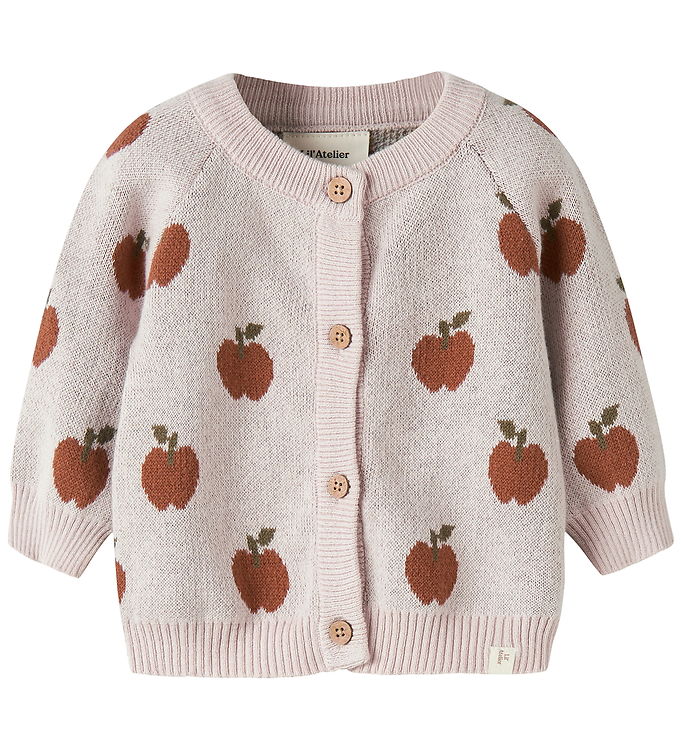 Lil Ayelier Cardigan - Strik - Noos - NbfLulio - Hushed Violet billede