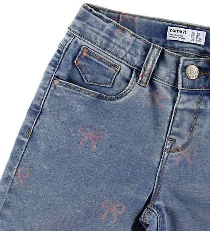 Name it Jeans - NmfBella - Medium Blue Denim/BOW